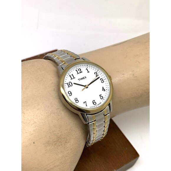 Timex Women\'s Watch TW2P78700 Indiglo Quartz Two Tone White Dial Expansion Band main image 14